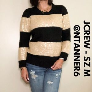 JCREW - Black and gold sweater